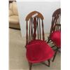 Image 3 : 4 Antique Oak Dining Room/Kitchen Chairs