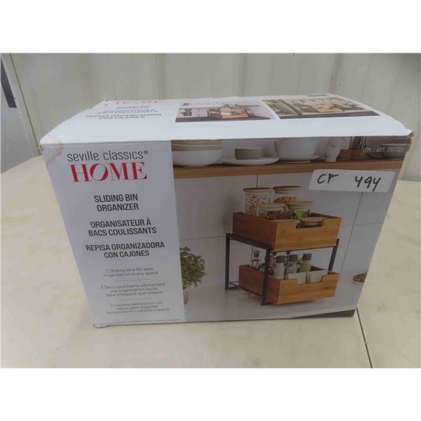 Seville classics Home Sliding Bin Organizer 