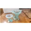Image 1 : Colored Candy Dish, Fenton Vase 