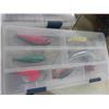 Image 3 : 2 Fishing Tackle Boxes with Some Tackles 