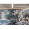 Image 3 : Framed Print Leopards 43 1/2'' x 33 1/2'' Name