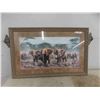 Image 1 : Framed Print Elephants 43 1/2'' x 33 1/2'' 