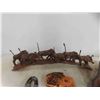 Image 2 : Warthog Display 32'' Long , Copper Safari Clock,