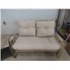 Image 2 : 5pce Patio Set : Seatee 51'' W , 2 Stands 18'' x 