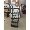 Image 2 : Rolling 5 Tier Metal Store Rack 62" x 20" x 18" 