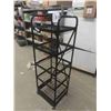 Image 3 : Rolling 5 Tier Metal Store Rack 62" x 20" x 18" 