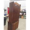 Image 8 : 2pce Step back  China Cabinet 72"x32"x21"