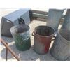 Image 3 : 4 Metal Garbage Cans No Lids 