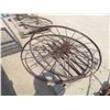 Image 1 : 2 Antique Steel Wheels 53'' Across 