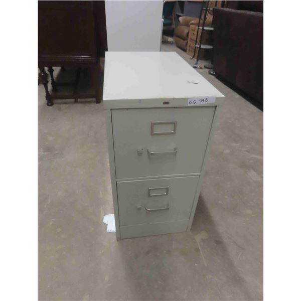 Metal 2 Drawer Filing Cabinet 29'' x 25'' x 15'' 
