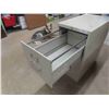 Image 3 : Metal 2 Drawer Filing Cabinet 29'' x 25'' x 15'' 