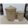 Image 1 : Medalta 1 & 3 Gallon Crocks with Lids 