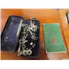 Image 6 : Singer Sewing Machine with Cabinet & Stool 
