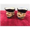 Image 3 : 7 Mini Toby Jugs 1 1/2 - 2 1/2 '' Tall 