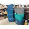 Image 1 : 7 Totes with Lids 