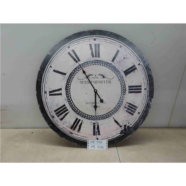 Wall Clock 24'' Across , Clock Mechanism Does 