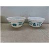 Image 2 : 5 Vintage Hazel Atlas Milk Glass Mixing Bowls, 1 