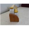 Image 2 : 18 Vintage Milk Glass Spice Jars with Wooden Rack 