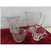 Image 2 : Crystal/Cut Glass : Depression, Decanter, Vase, 