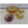 Image 2 : Hazel Atlas, Federal Amber Glass, Serving Bowl, Platter, 