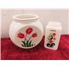 Image 2 : Vintage Milk Glass: Salt/Pepper Shakers (Some Missing 
