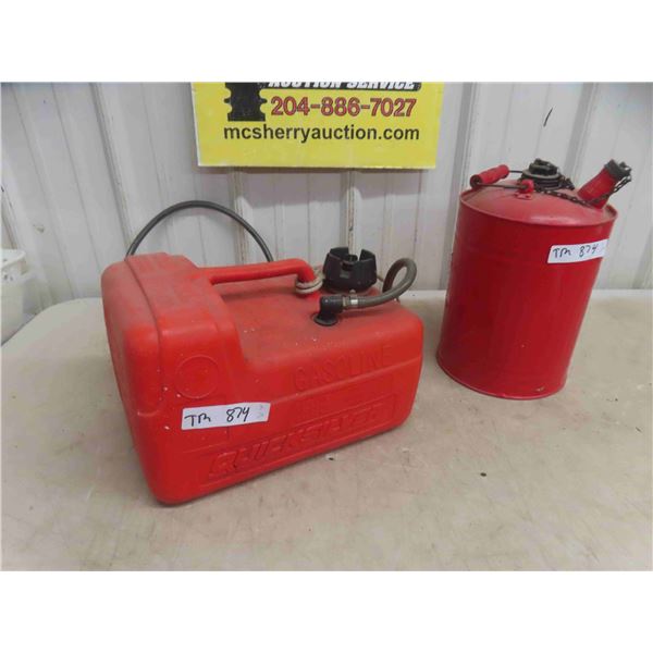 Quick Silver Poly Boat Gas Can, Metal Gas Can 