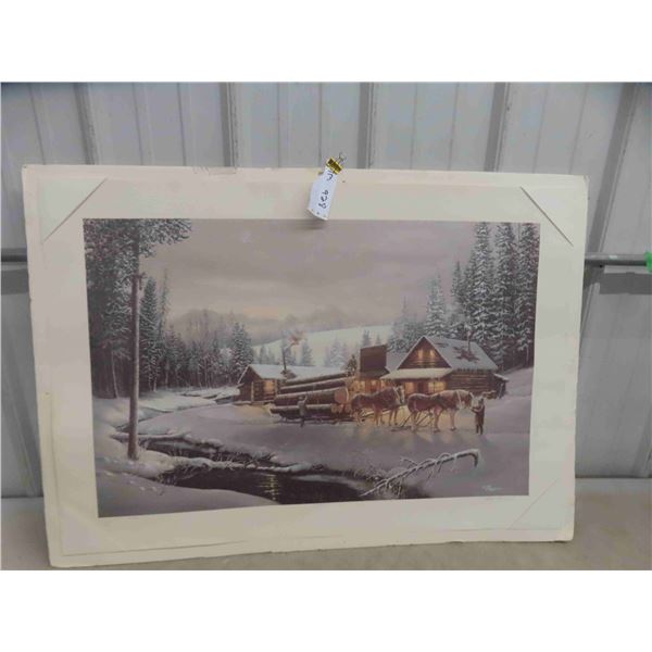 Numbered Print by Hubert The Roux Hand Signed 