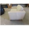 Image 2 : Leather/Leather Style Love Seat 59'' Wide 