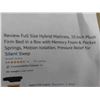 Image 2 : new- review full size hybrid mattress, 10 inch plush firm bed in a box with memory foam & pocket 