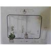 Image 3 : Gluck plants bathroom mirror, 24"x36" black rectangle mirror,
