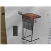 Image 3 : evermagin- C shaped side table with charging station,