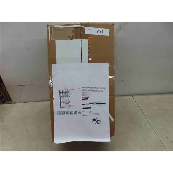 ROMATIA pot and pan organizer rack for under cabinet,