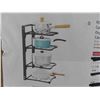Image 3 : ROMATIA pot and pan organizer rack for under cabinet,
