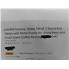 Image 2 : HAHRIR nesting tables set of 2 round end tables