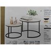 Image 3 : HAHRIR nesting tables set of 2 round end tables