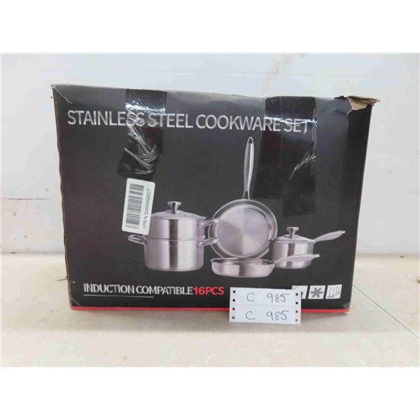 new- stainless steel cookware set 16 pieces NSR 