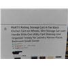 Image 2 : new- MARTY rolling storage cart 4teir black kitchen 