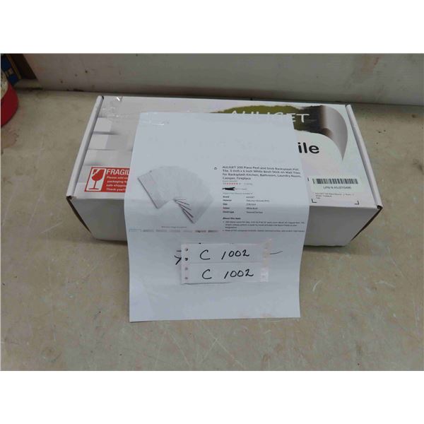 AUGIGET 200 piece peel and stick backsplash PVC tile