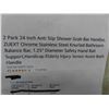 Image 2 : 2 pack 24 inch anti slip showerr grab bar handles