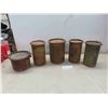 Image 1 : 5 military insterment storage cans 