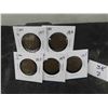 Image 1 : 5 Canada Large Cents 1911,12,13,14,15