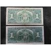 Image 2 : 2 1937 Canada $1 Bills