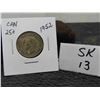 Image 1 : 1952 Canada 25cent Silver Coin