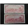 Image 2 : 2 1954 Canada $2 Bills