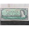 Image 1 : 1954 Canada $1 Bill 3 Digit Serial Number- Very Nice