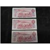 Image 2 : 3 Canada 1974 $2 Bills