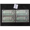 Image 1 : 4 Uncirculated 1967 Canada $1 Bills