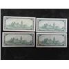 Image 2 : 4 Uncirculated 1967 Canada $1 Bills