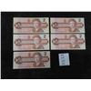 Image 1 : 5 Uncirculated 1986 Canada $2 Bills