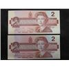 Image 3 : 5 Uncirculated 1986 Canada $2 Bills